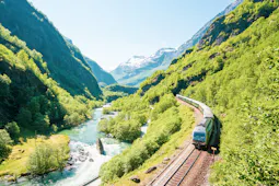 The Flåm railway The Flåm railway