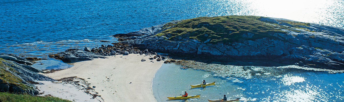 Beach, canoes and islands Trondelag