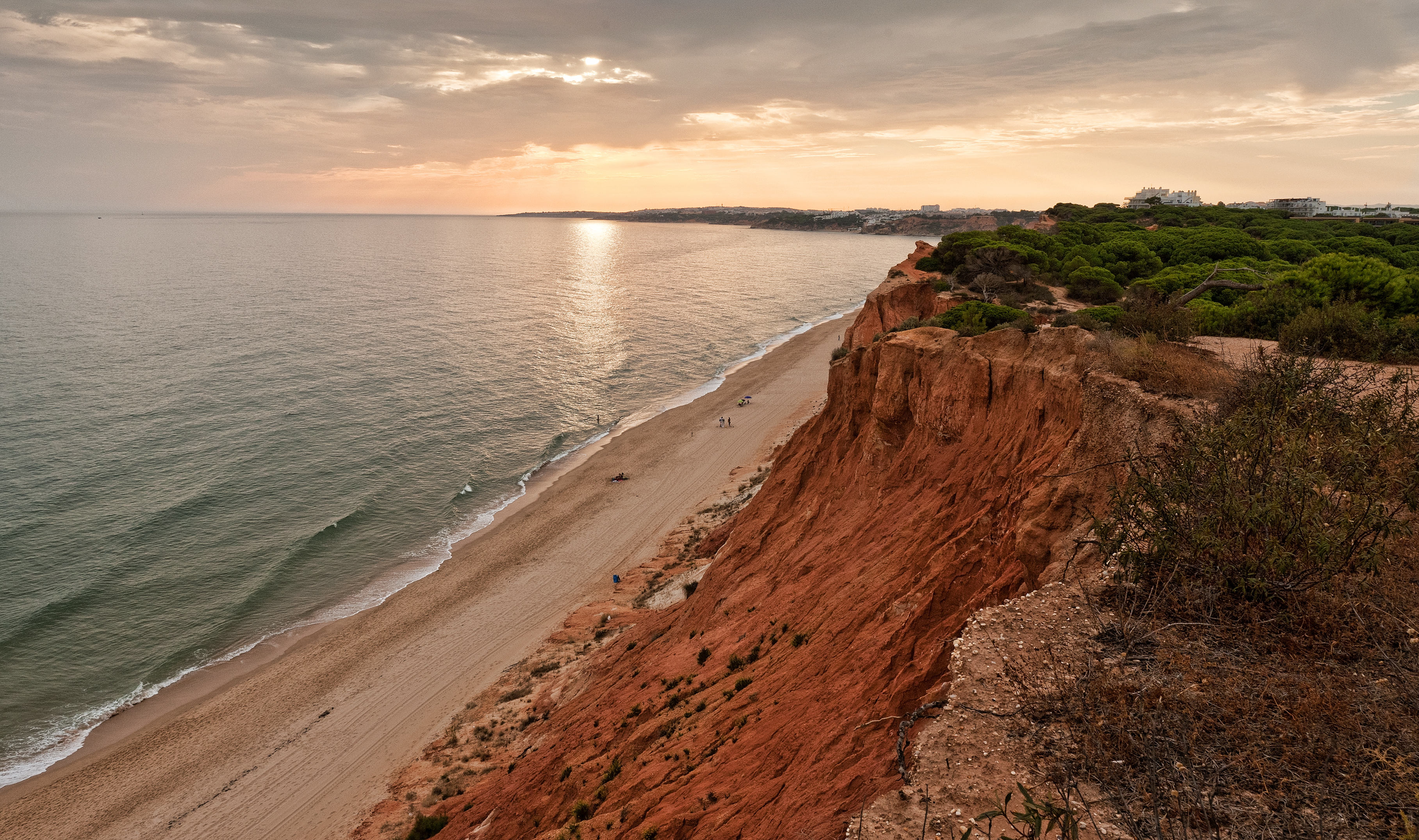 Epic Sana beach, cliffside, sandy beach with blue ocean water