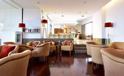 Pousada Convento de Tavira bar, chairs, sofas, bright modern decor