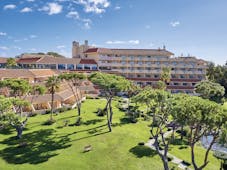 Quinta do Lago Portugal main exterior large hotel building with lawns and trees