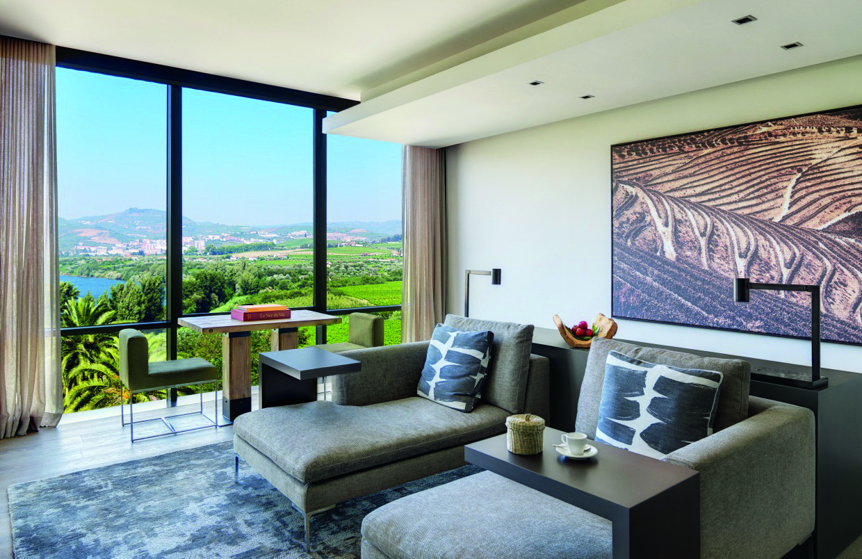 Six Senses Douro Valley Portugal pool with view of countryside