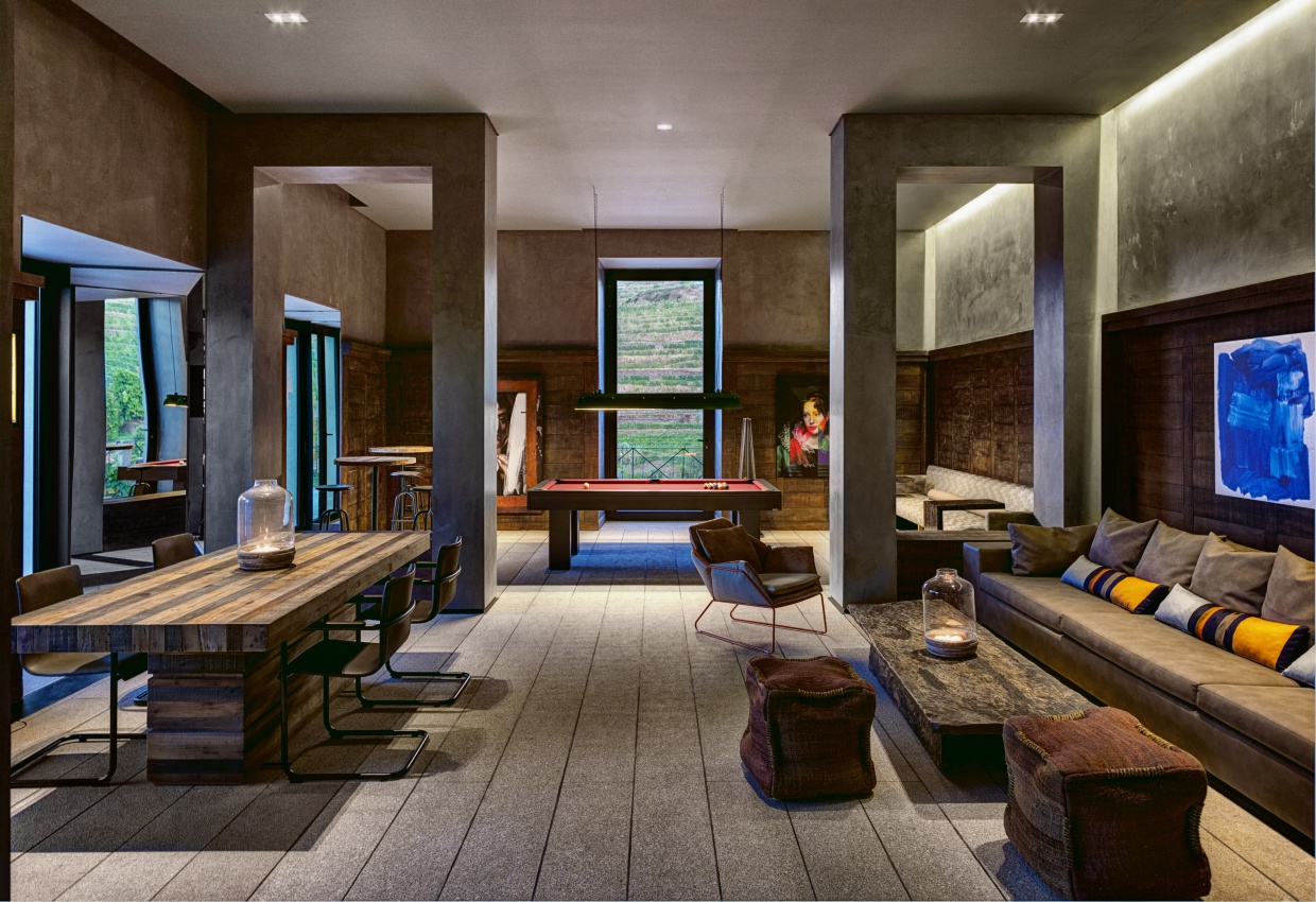 Six Senses Douro Valley Portugal terrace  bar seating area