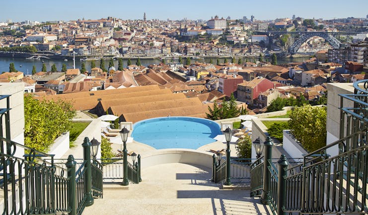 Yeatman Portugal view of pool and city
