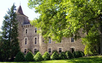 Chateau de Codignat Alps exterior building surrounded by woods