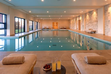 Indoor swimming pool at Chais Monnet Cognac