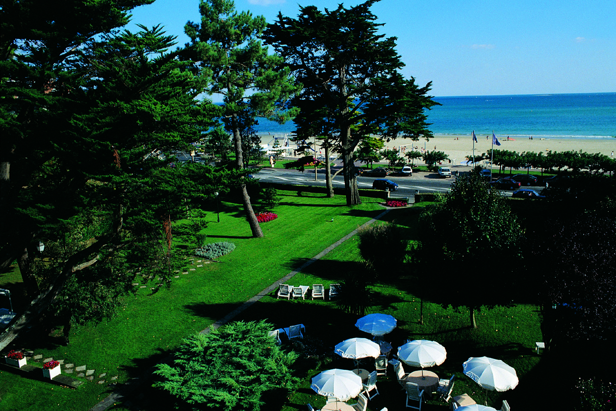 Castel Marie Louise Brittany gardens beach aerial view