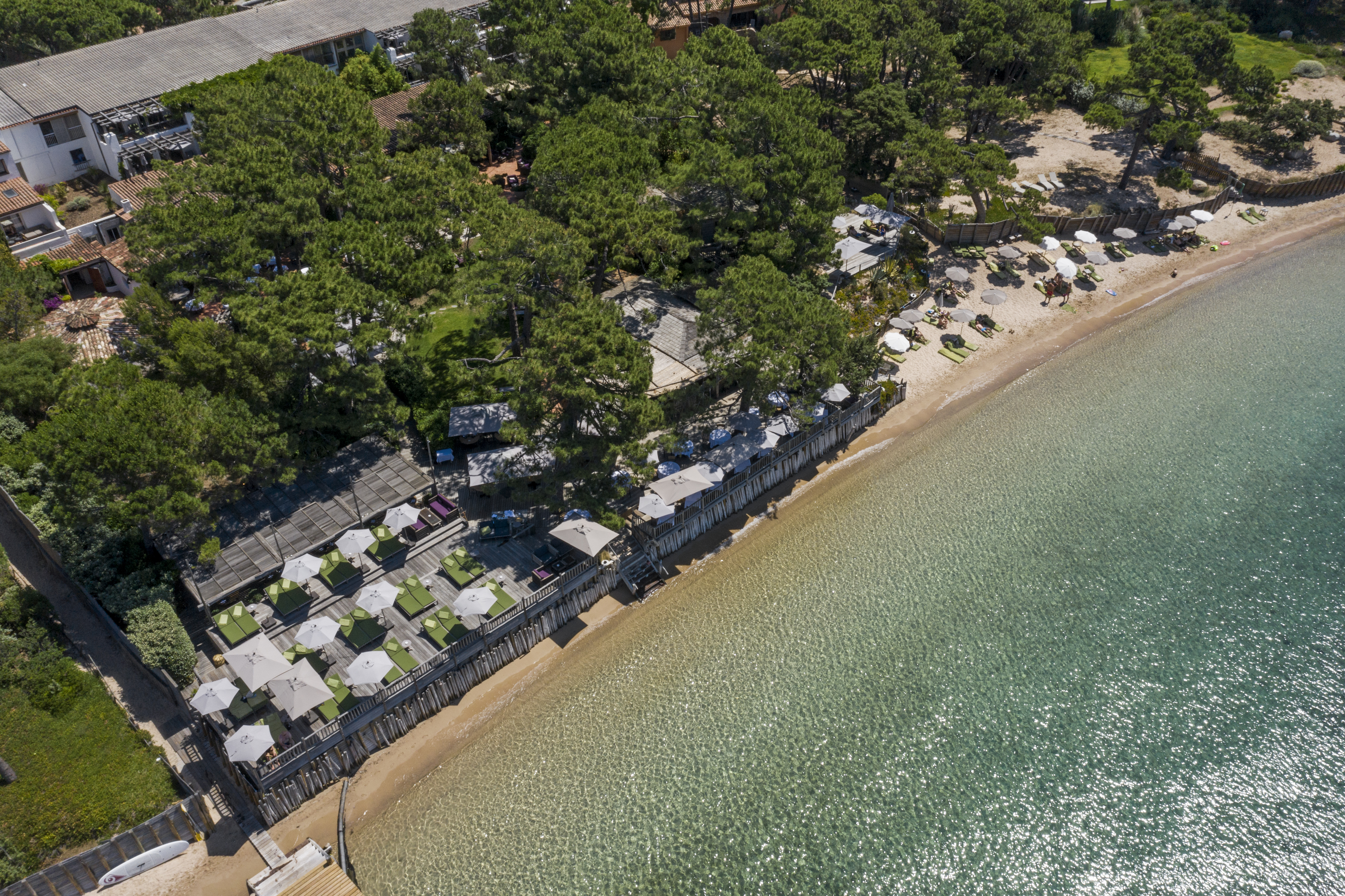 Beach hotel in Corsica