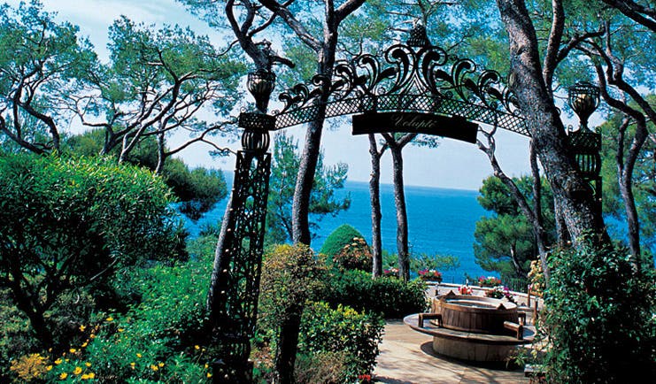 Grand Hotel du Cap Ferrat Cote d'Azur gardens trees sea view