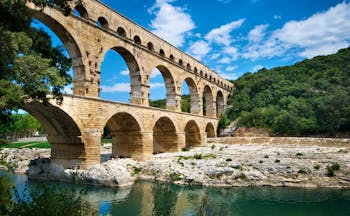 The Roman aqueduct Pont du Gard
