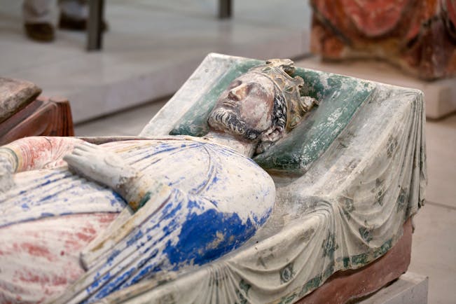 Effigy of Richard the Lionheart in Fontevraud Abbey in Loire Valley