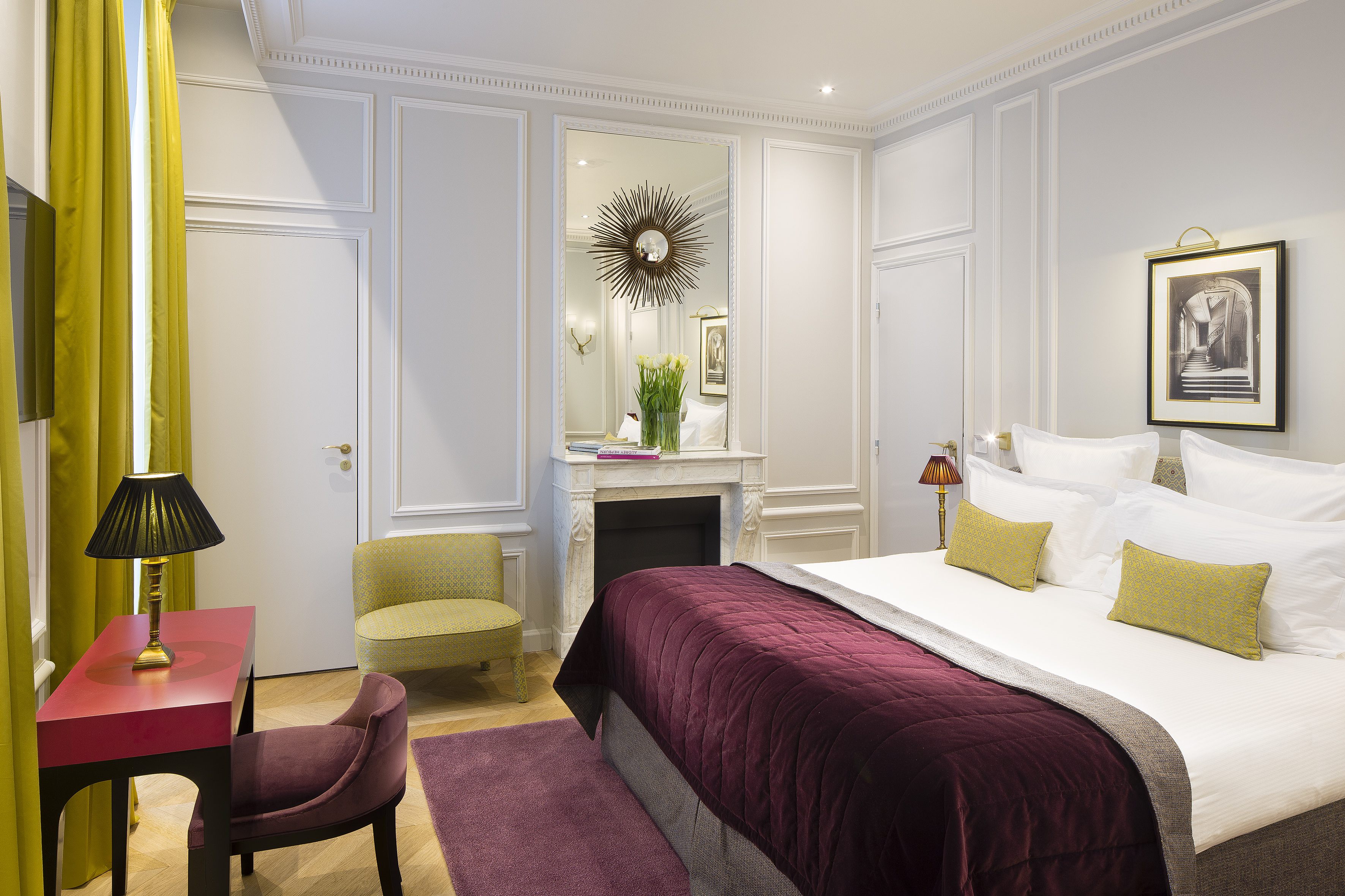 Bourgogne Et Montana exlcusive room, double bed, elegant furniture