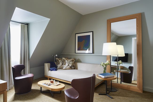 Hotel Bel Ami Paris living room of a suite
