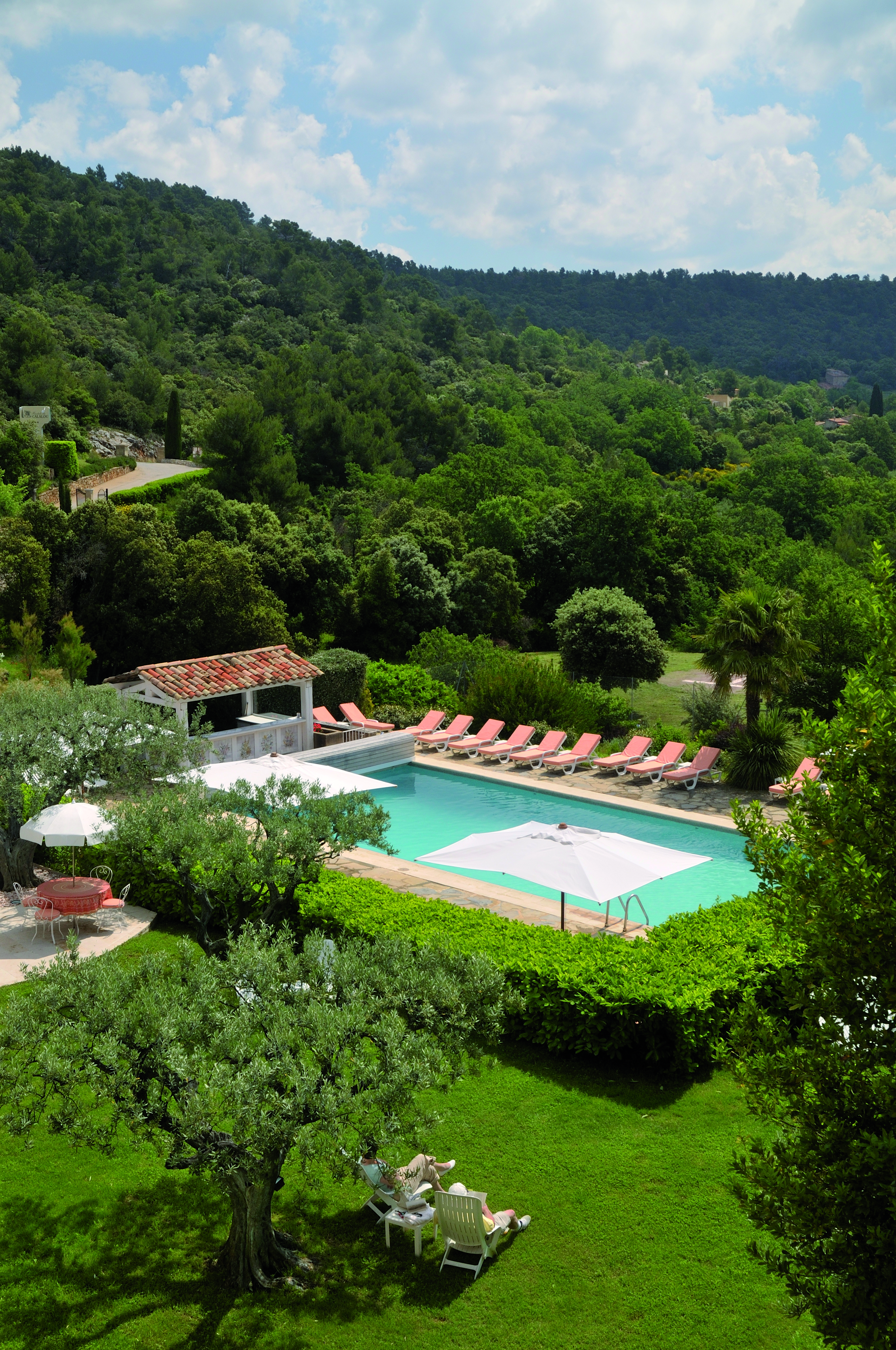 Bastide du Calalou Provence outdoor pool with loungers 