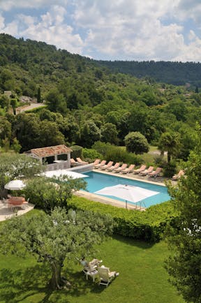 Bastide du Calalou Provence outdoor pool with loungers 