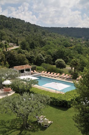 Bastide du Calalou Provence outdoor pool with loungers 