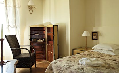 Chateau de Mazan Provence superior bedroom with chair and dresser