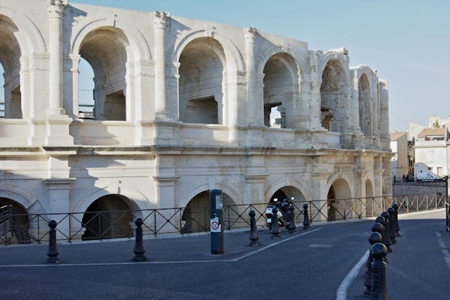 Ancient Roman amphitheatre in the Provence town of Arles