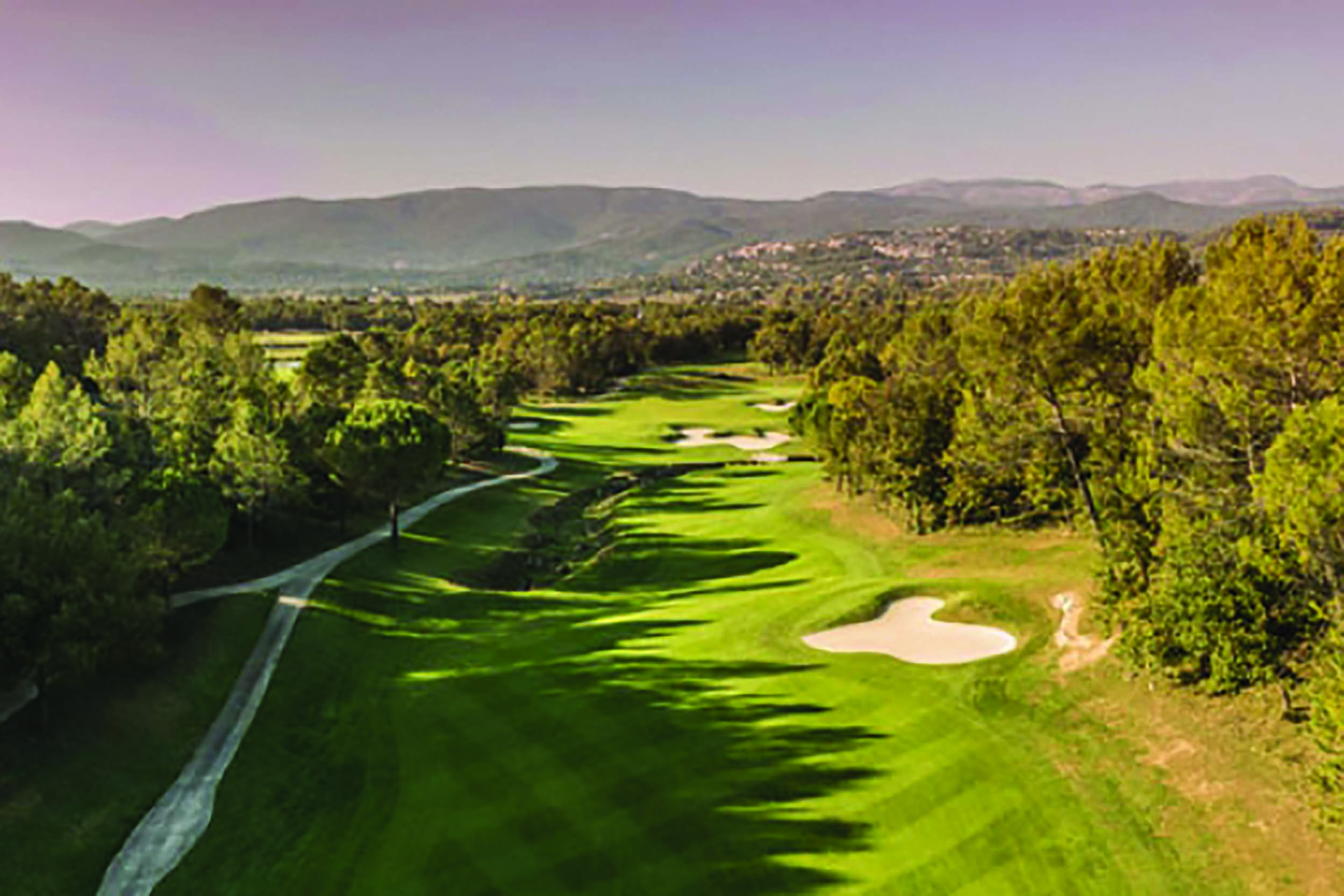 Terre Blanche Hotel and Spa Provence golf course with sand traps