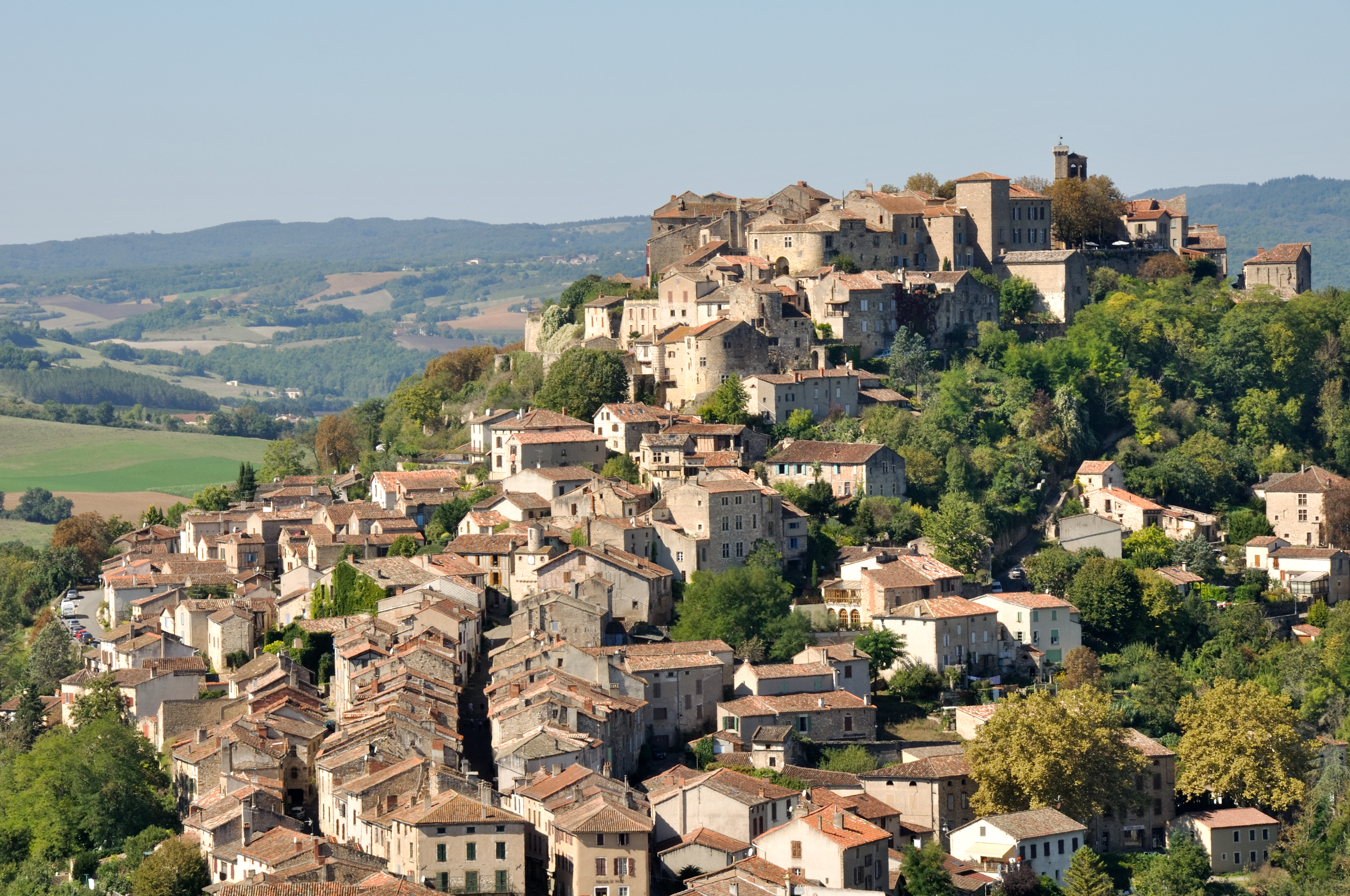 Hill village of Cordes sur Ciel in the Tarn region