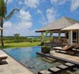 Anahita Mauritius swimming pool loungers outdoor dining pavilion lawns ocean