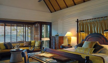 Constance Le Prince Maurice Mauritius princely villa bedroom bed sofa elegant decor
