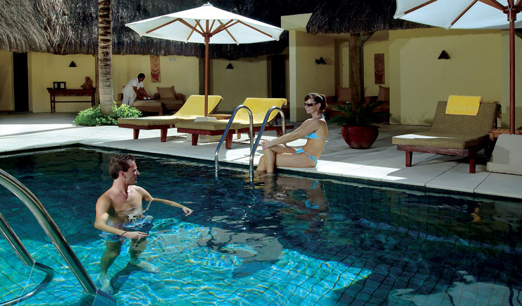 Constance Le Prince Maurice Mauritius spa outdoor seating area 