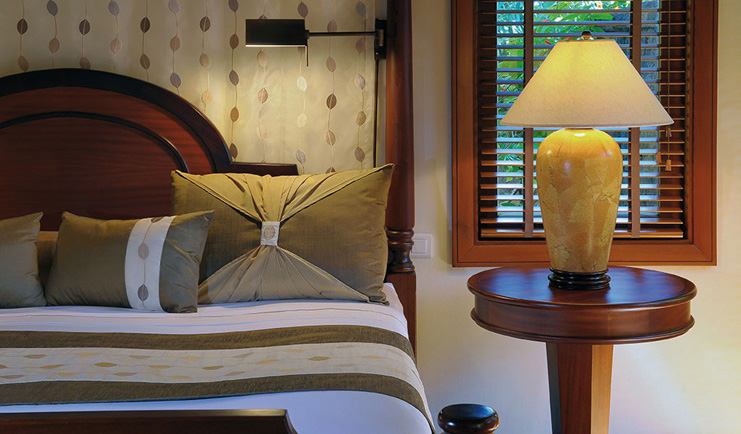Constance Le Prince Maurice Mauritius suite bedroom bed modern décor private pool