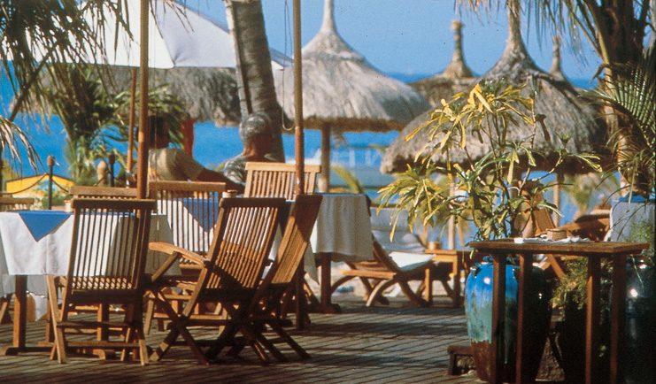Lux Le Morne Mauritius dining terrace outdoor seating