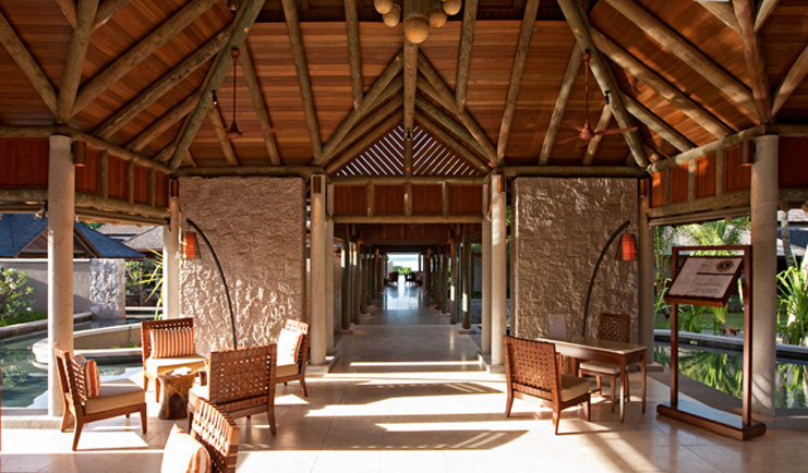 Constance Ephelia Resort Seychelles entrance terrace seating area