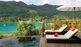 Constance Ephelia Resort Seychelles hillside villa deck infinity pool ocean view