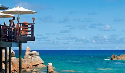 Constance Lemuria Seychelles ocean view restaurant decked balcony