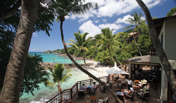 Hilton Northolme Seychelles ocean view bar terrace deck area beach view 