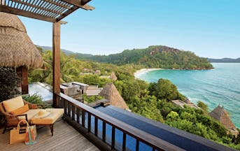 Maia Seychelles villa terrace private terrace private infinity pool overlooking ocean