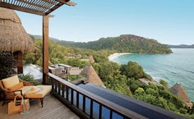 Maia Seychelles villa terrace private terrace private infinity pool overlooking ocean