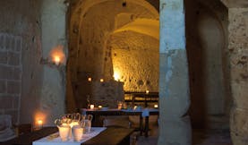 Sextantio Albergo Diffuso Abruzzo indoor dining area authentic architecture