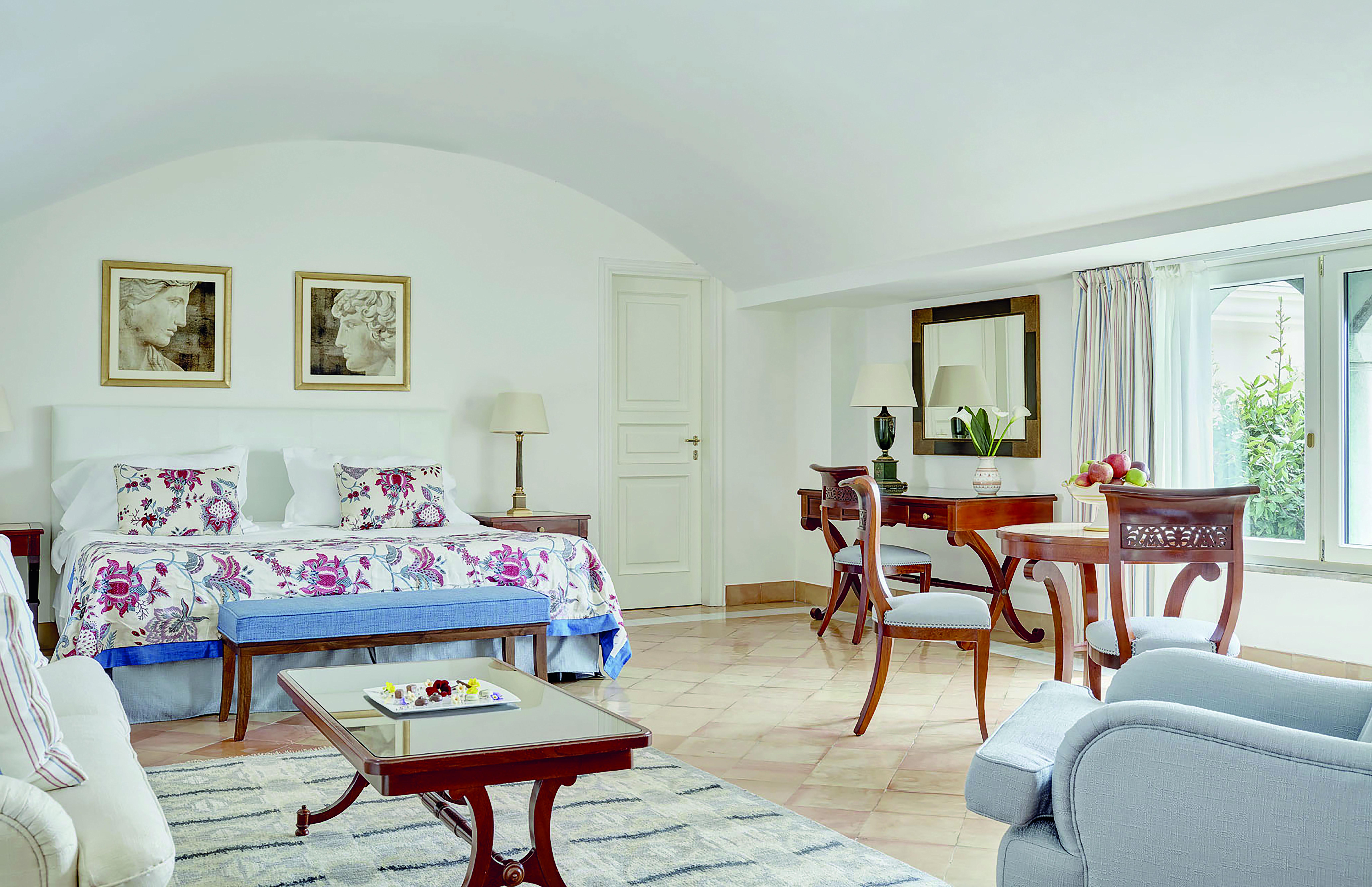 Hotel Caruso Amalfi Coast junior suite bedroom and living area