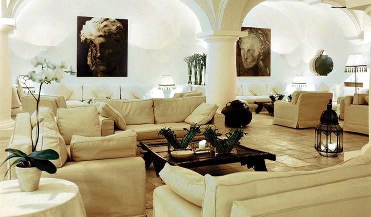 Capri Palace Hotel Amalfi Coast lounge communal seating area modern décor