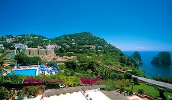 Hotel Luna Capri hotel exterior pool gardens coastline views sea