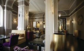 Hotel Bernini Palace Florence lounge communal seating area ornate décor