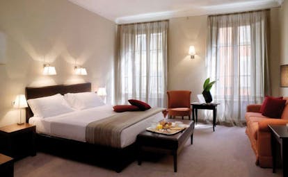 Palace Hotel Maria Luigia Parma junior suite bed sofa modern décor