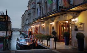 Baglioni Hotel Luna Venice exterior canal side boat on canal