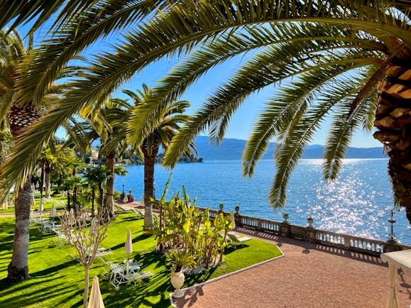 Grand Hotel Fasano garden and palm trees