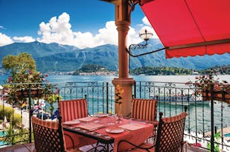 Grand Hotel Tremezzo Lake Como t bar outdoor dining overlooking lake