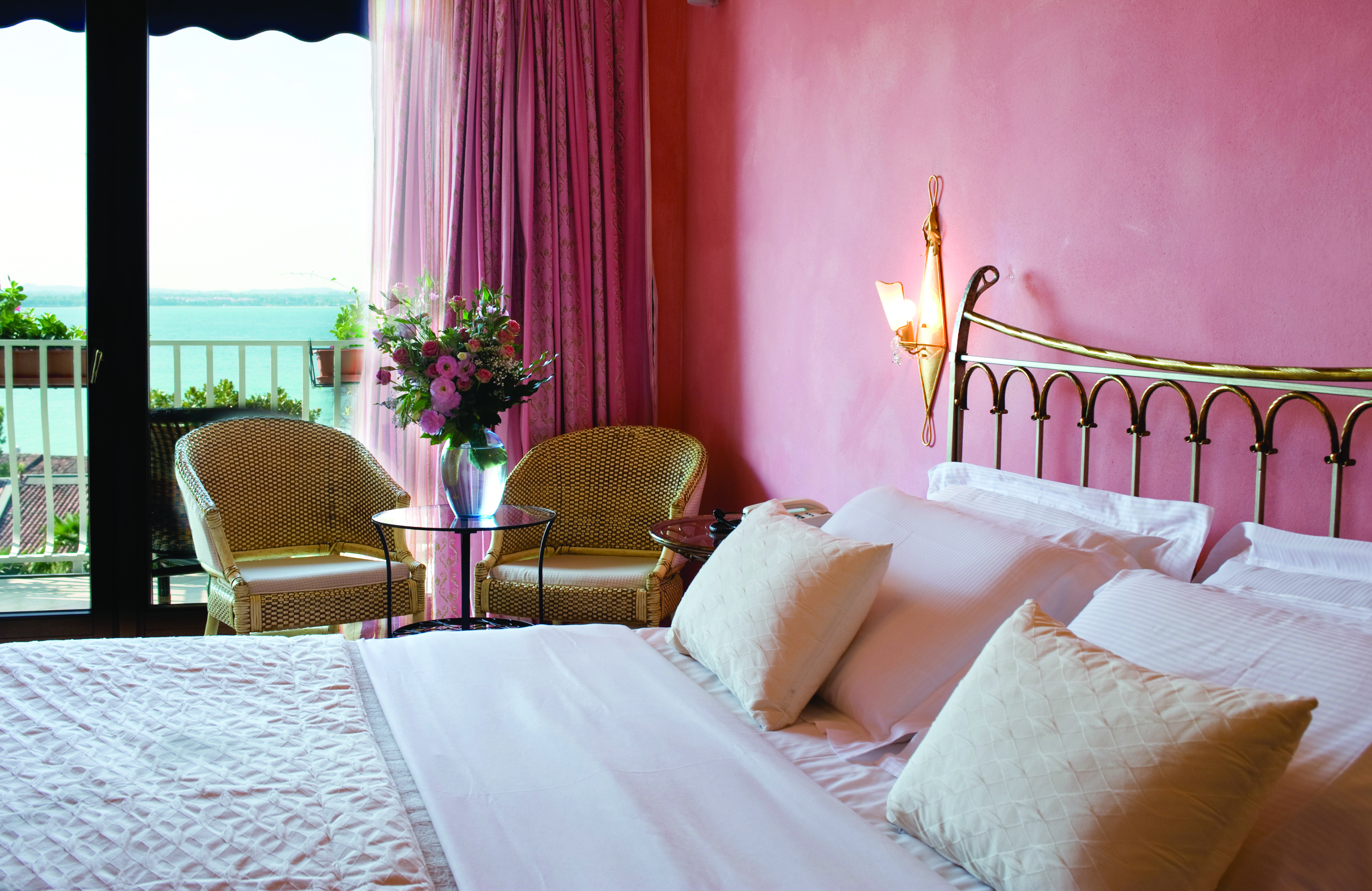 Hotel Olivi Lake Garda deluxe room windows with lake views