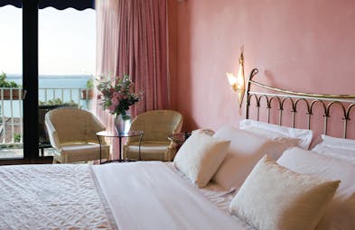 Hotel Olivi Lake Garda deluxe room windows with lake views