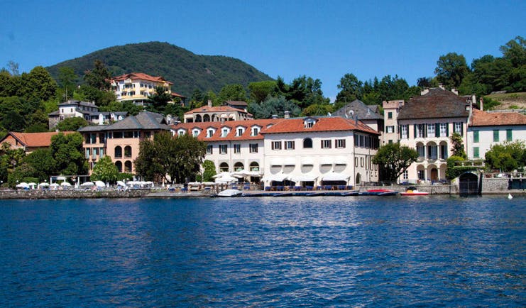 Hotel San Rocco Lake Orta exterior hotel buildings jetty lake