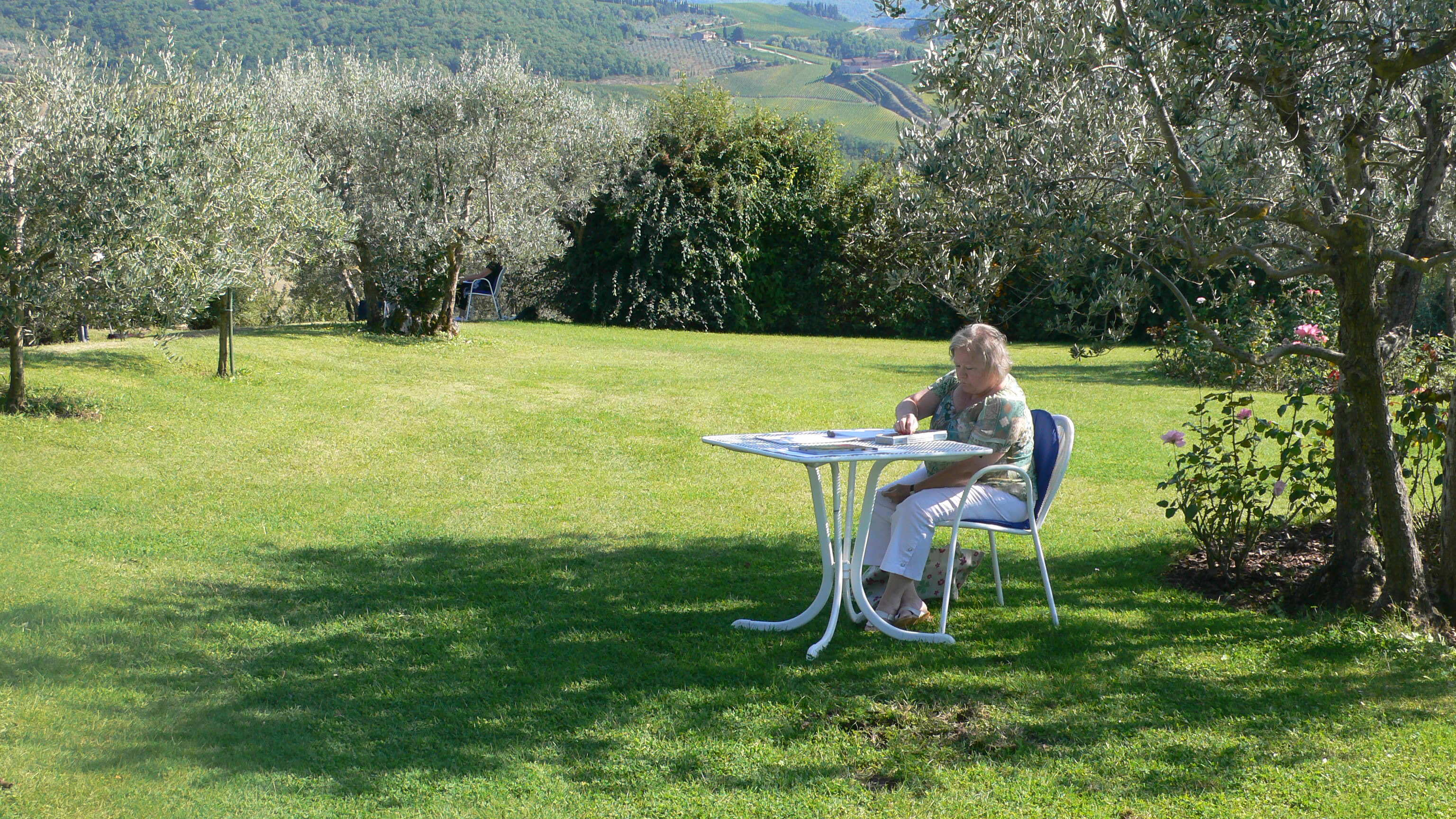 Painting in Tuscany at Villa le Barone