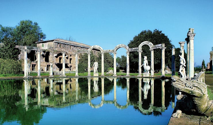 Roman pool at villa at Villa Adriana