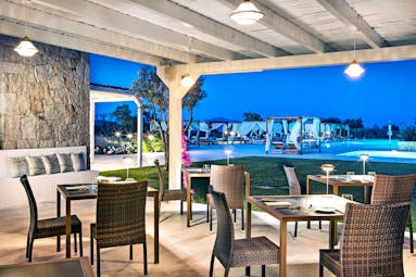 Seaside resort Sardinia restaurant